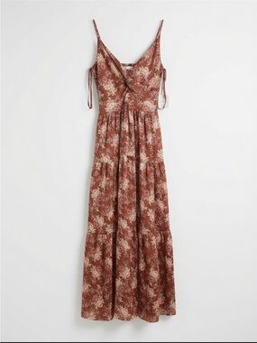 Altar'd State Dusty Rose Floral Midi Dress